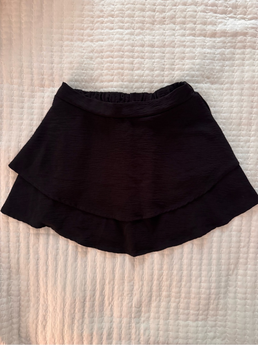 21 Saints black ruffle layered mini skirt - Size M